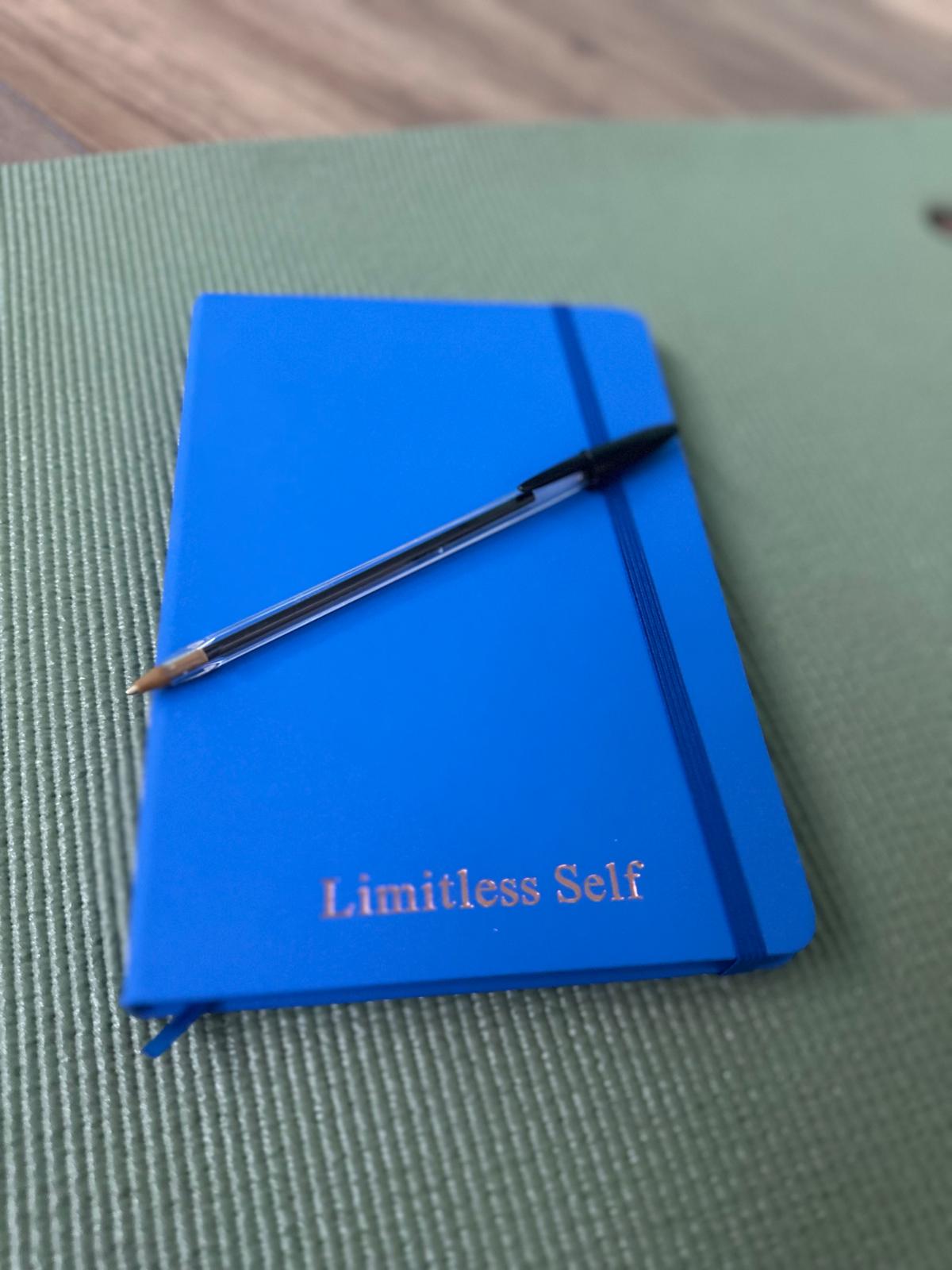 A Limitless Self journal prepared for a retreat guest