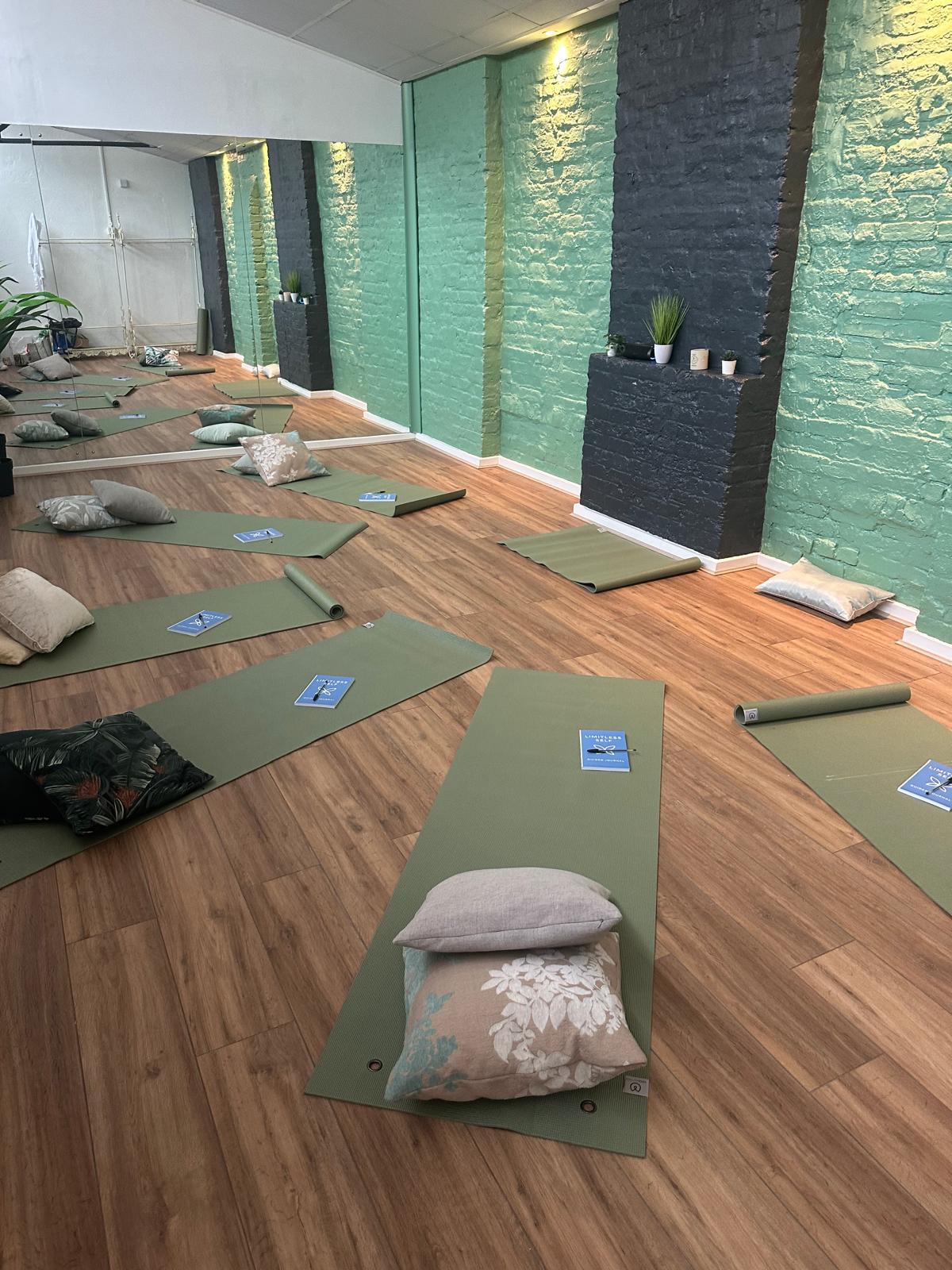 The peaceful Re:Connect Studio prepared for a retreat